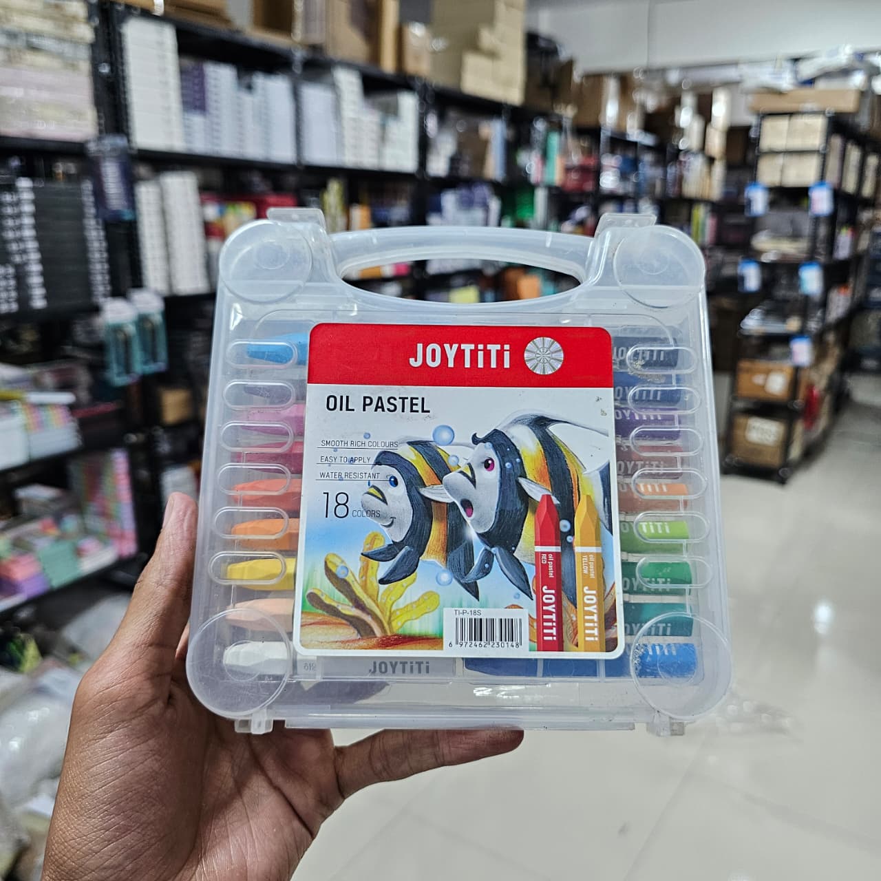 Joytiti Oil Pastels 18 Color In PP Case image 2