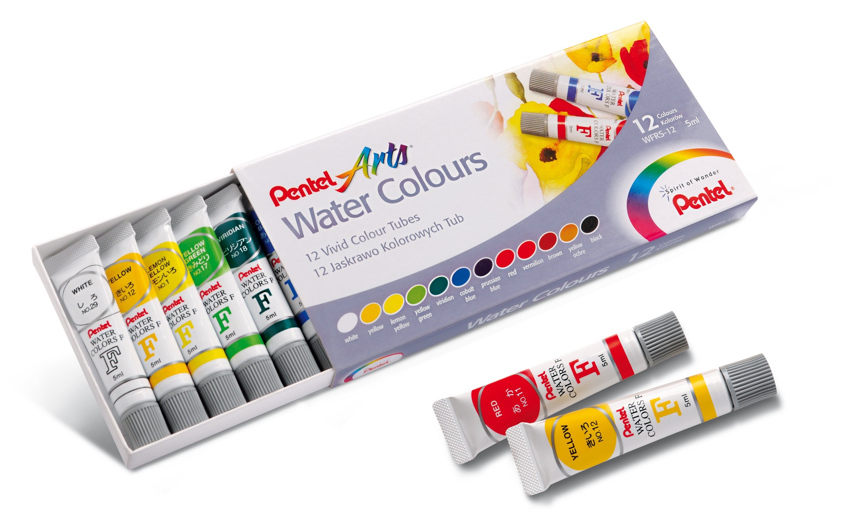 Pentel Water Color 5ml 12 Color Set  image 2