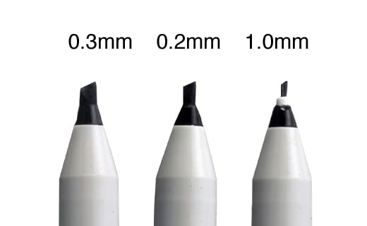 Sakura Calligraphy Pens Black Pack of 3 (1mm, 2mm, 3mm) image 6