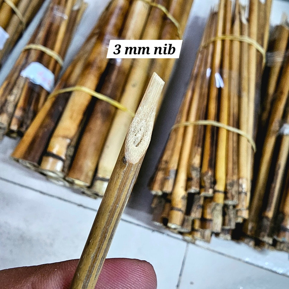 Bambo calligraphy Pen full set (3mm,4mm,5mm,7mm,8mm,10mm,12mm) image 2