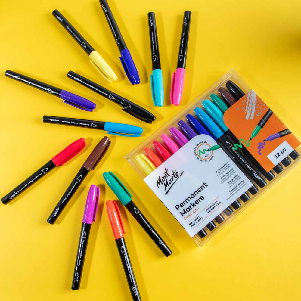 Mont Marte Permanent Markers 12pc image 2