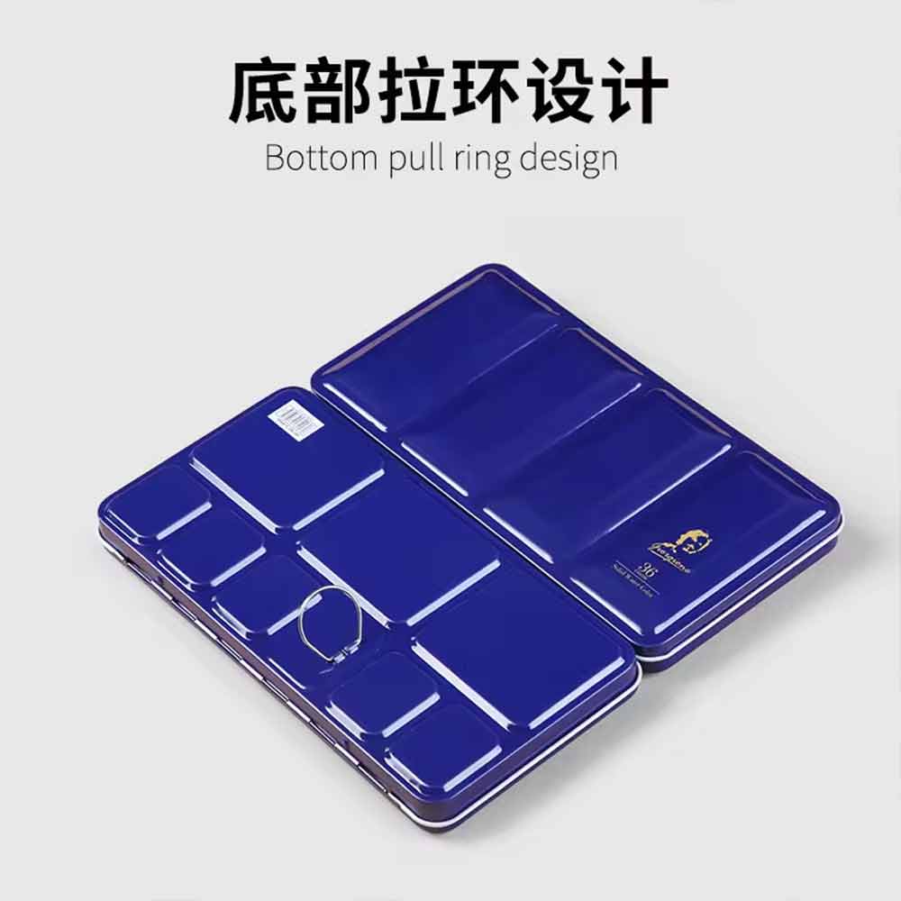 Giorgione Solid Metallic Glitter Watercolor Tin Box Paint Set of 36 with Free Gifts image 4