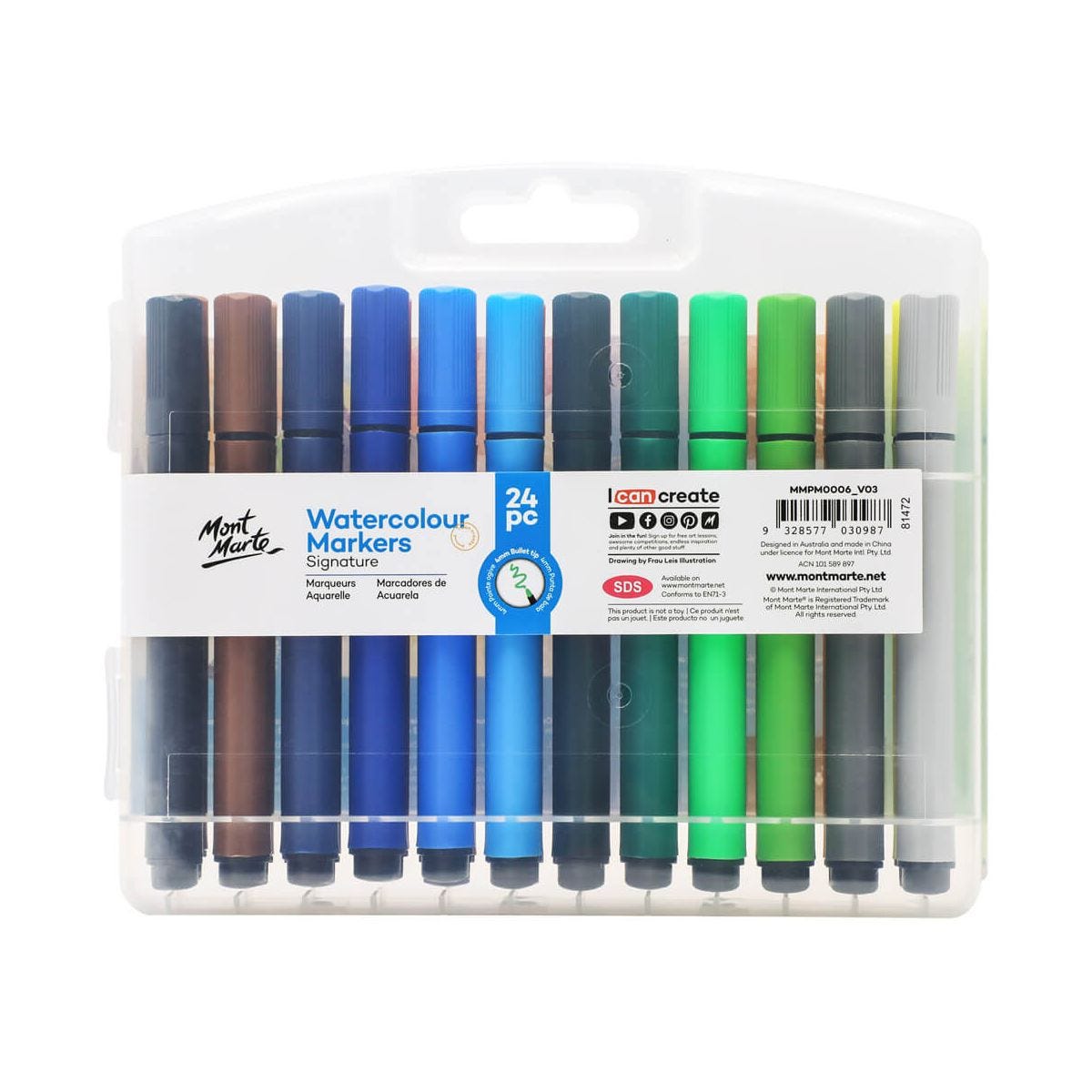 Mont Marte Watercolour Markers 24pc image 2