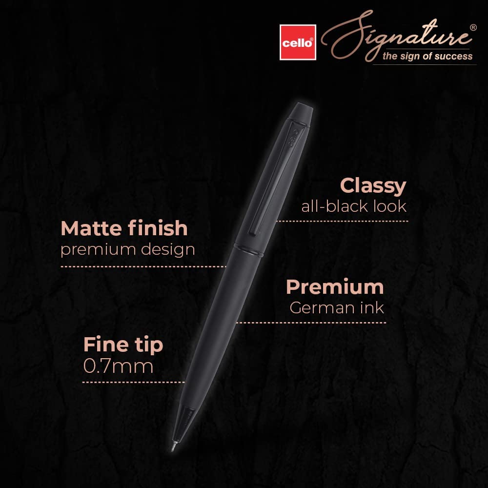 Signature Cello Carbon Ball Pen|Blue Ink|1 Ball image 2