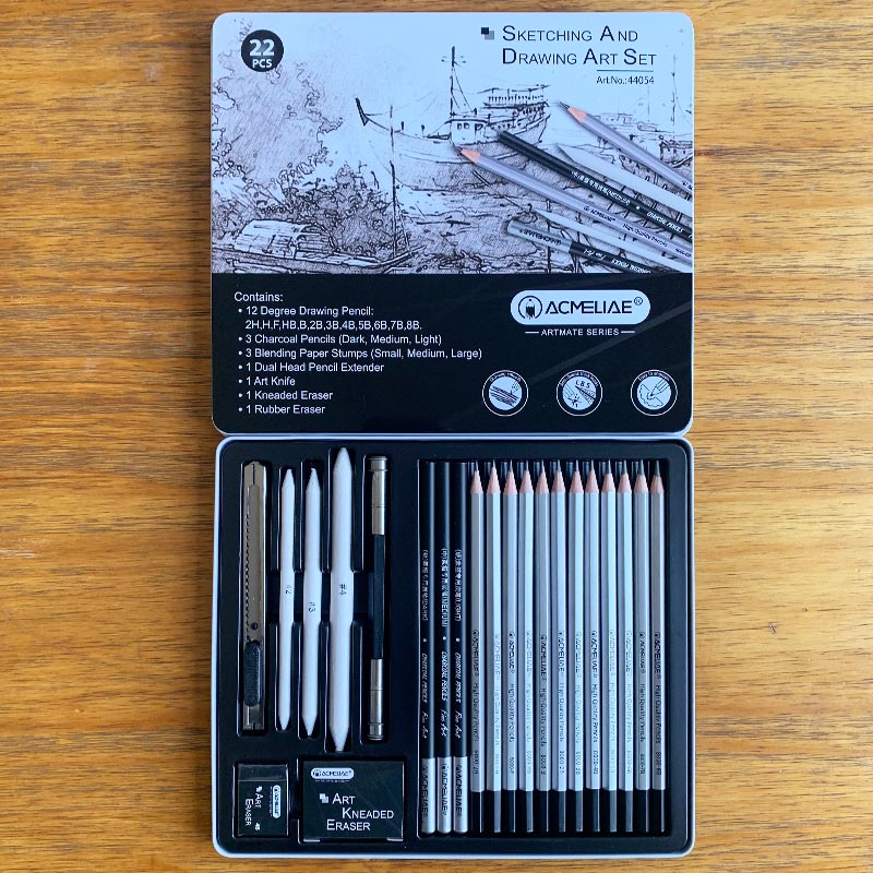 Acmeliae Premium Sketching And Drawing Art Set 22pc  image 2