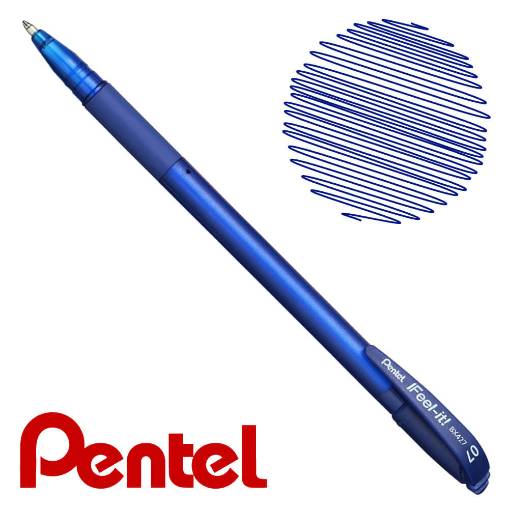 Pentel Feel-IT 0.7mm Ball Pen Blue Ink