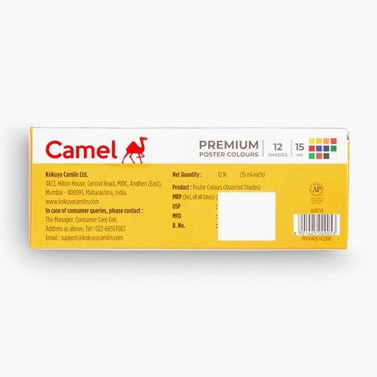 Camel Premium Poster Colour Set 12pc 15ml image 4