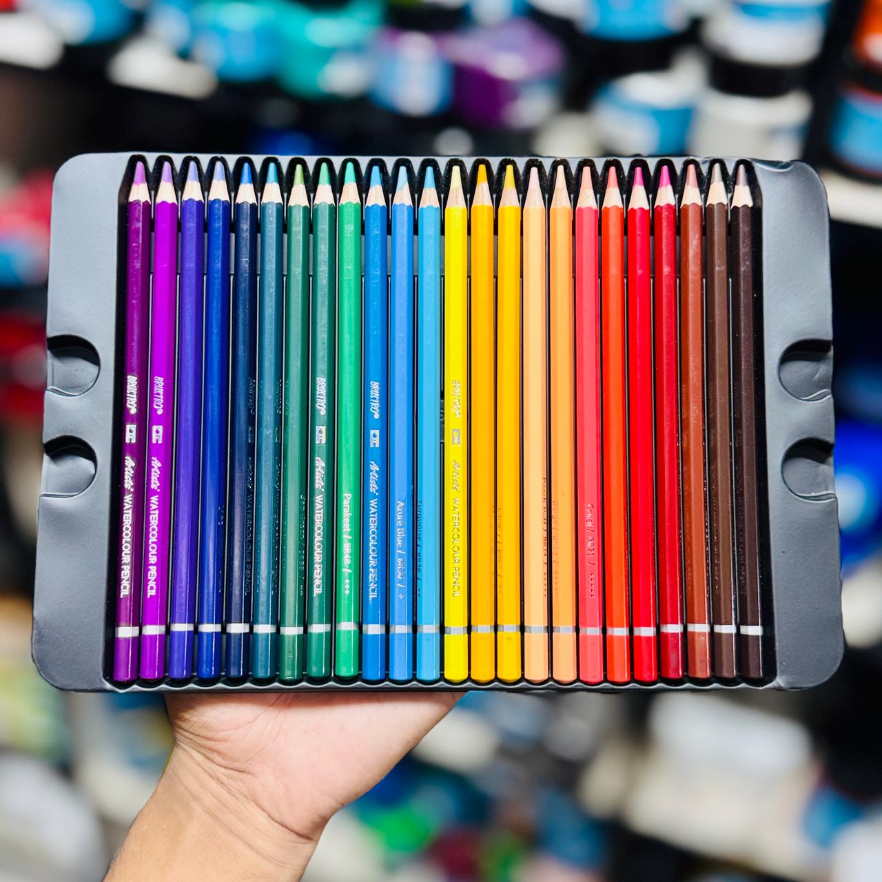 Brustro Artists Watercolour Pencil Set – 72 Colors (BRAWCP72) image 2