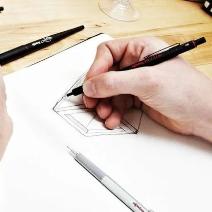 Rotring 600 Black Mechanical Pencil (0.5 MM) image 3