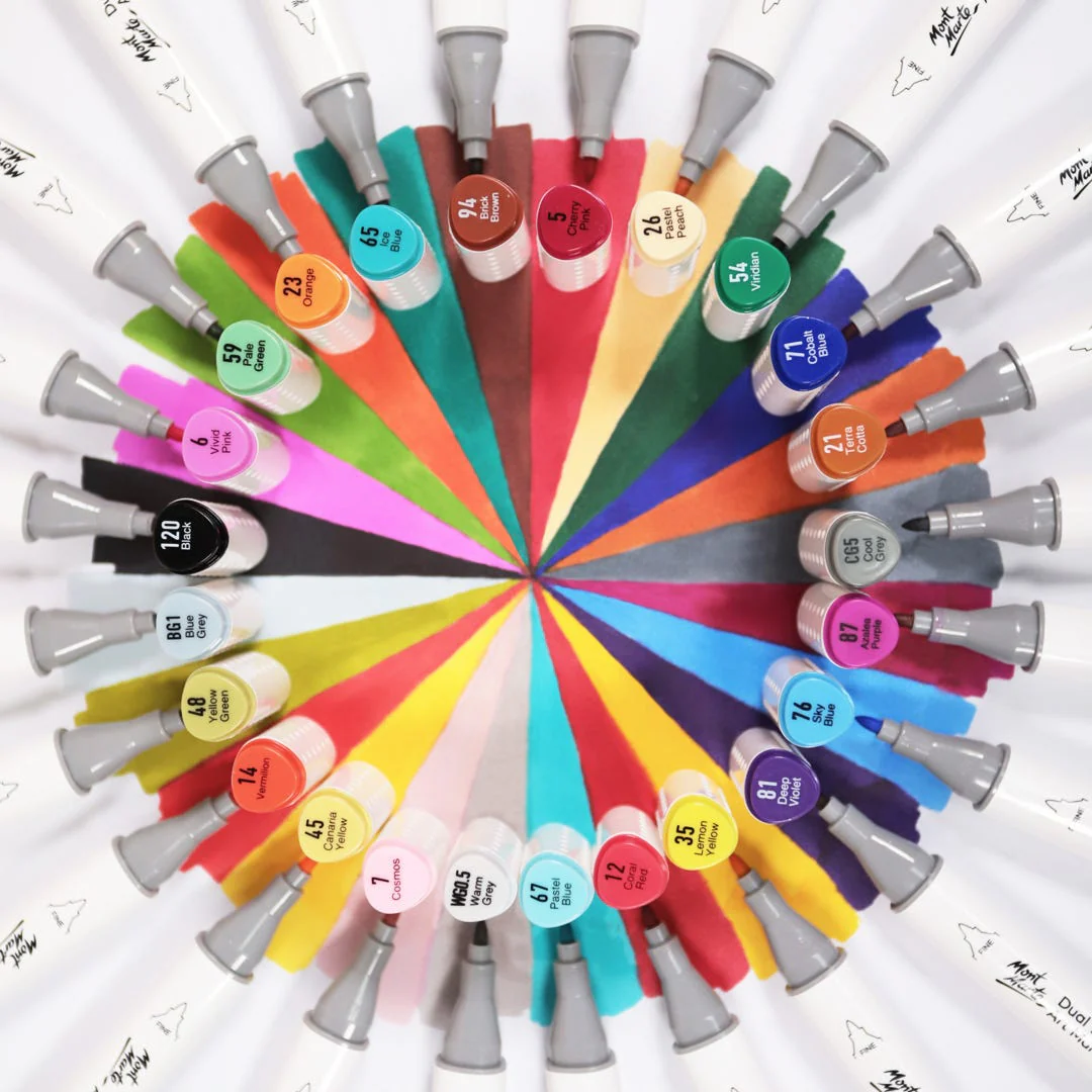Mont Marte Dual Tip Art Markers 24pc image 3