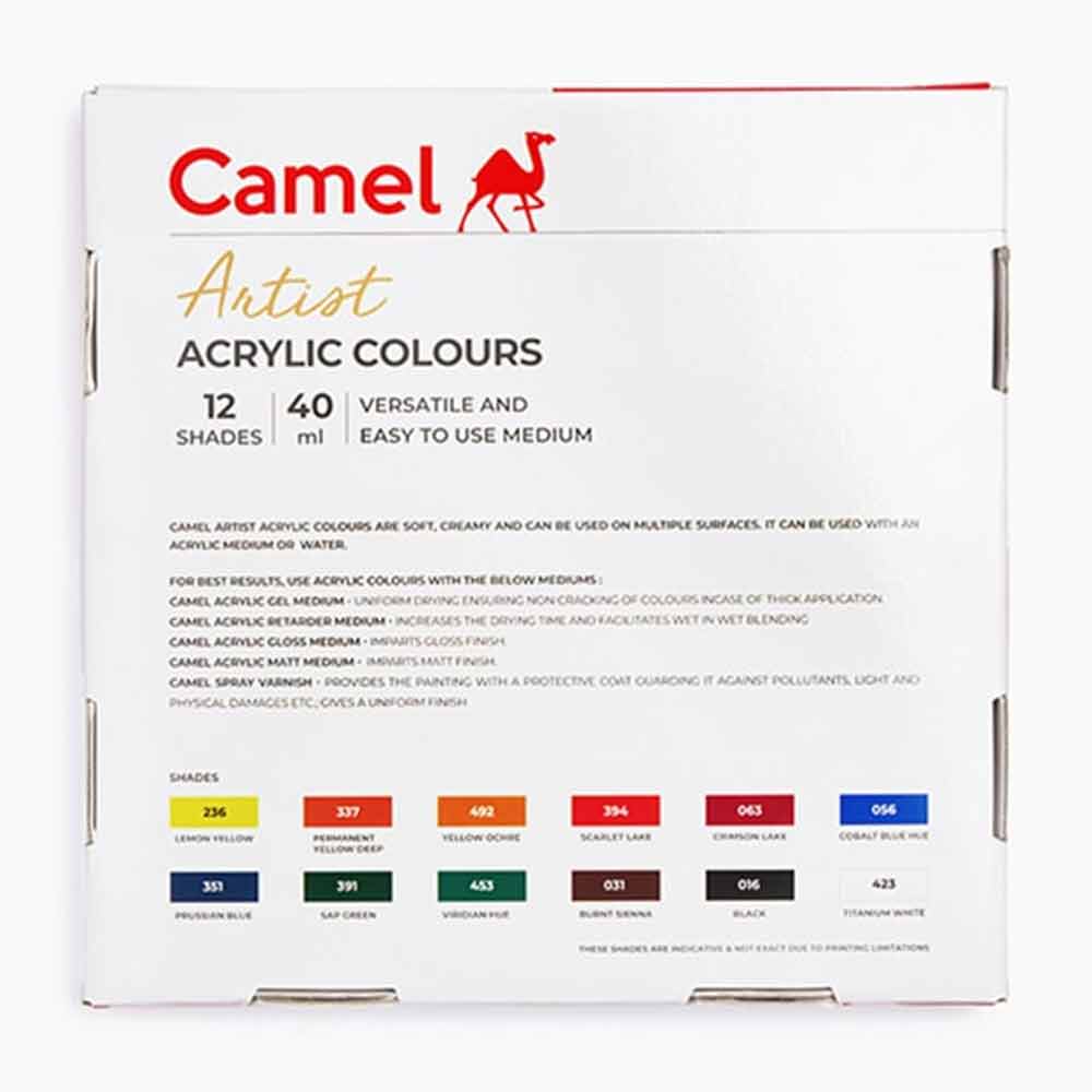 Camel Artist Acrylic Color 40ml - 12 Shades image 5