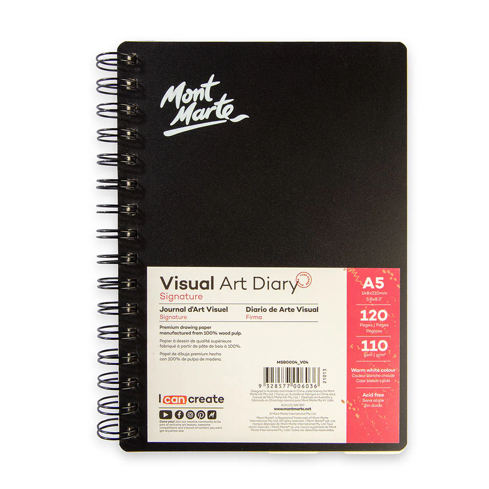Mont Marte Visual Art Diary 110gsm A5 120 Page image 3