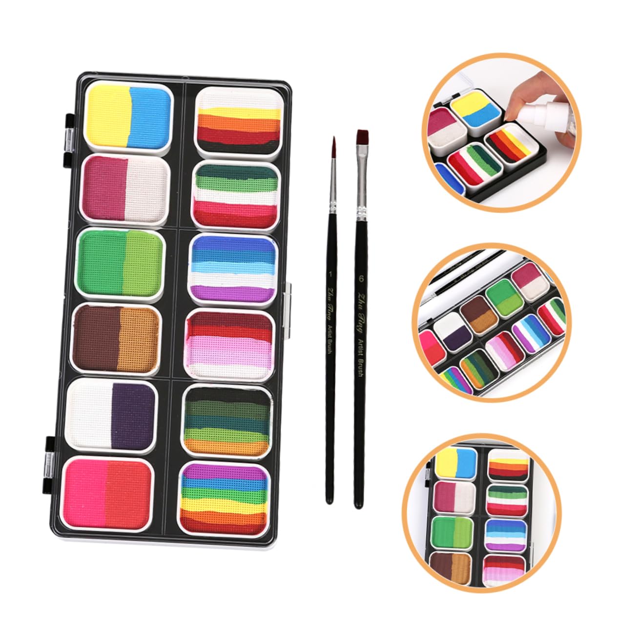 Nukolo Face & Body Paint 12pc #NK3012P image 7