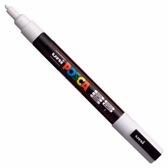 Uni Posca Marker White 1.3mm [1pes] image 2