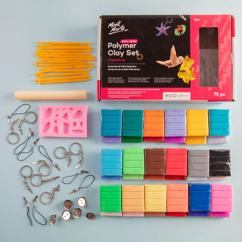 Mont Marte Make n Bake Polymer Clay Set 75pc image 3