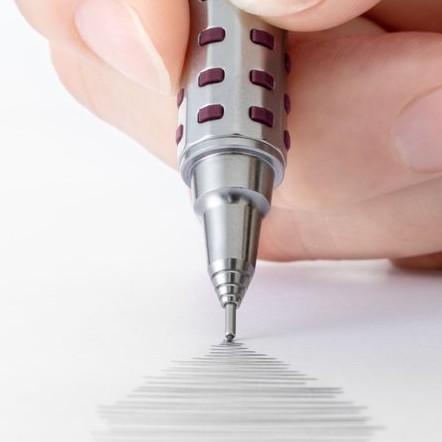 Pentel Orenz AT Dual Grip Mechanical Pencil 0.5mm [Dark Red Body] image 3