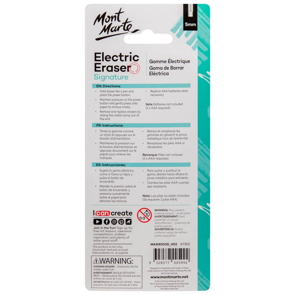 Mont Marte Electric Eraser with 30pce Erasers image 7