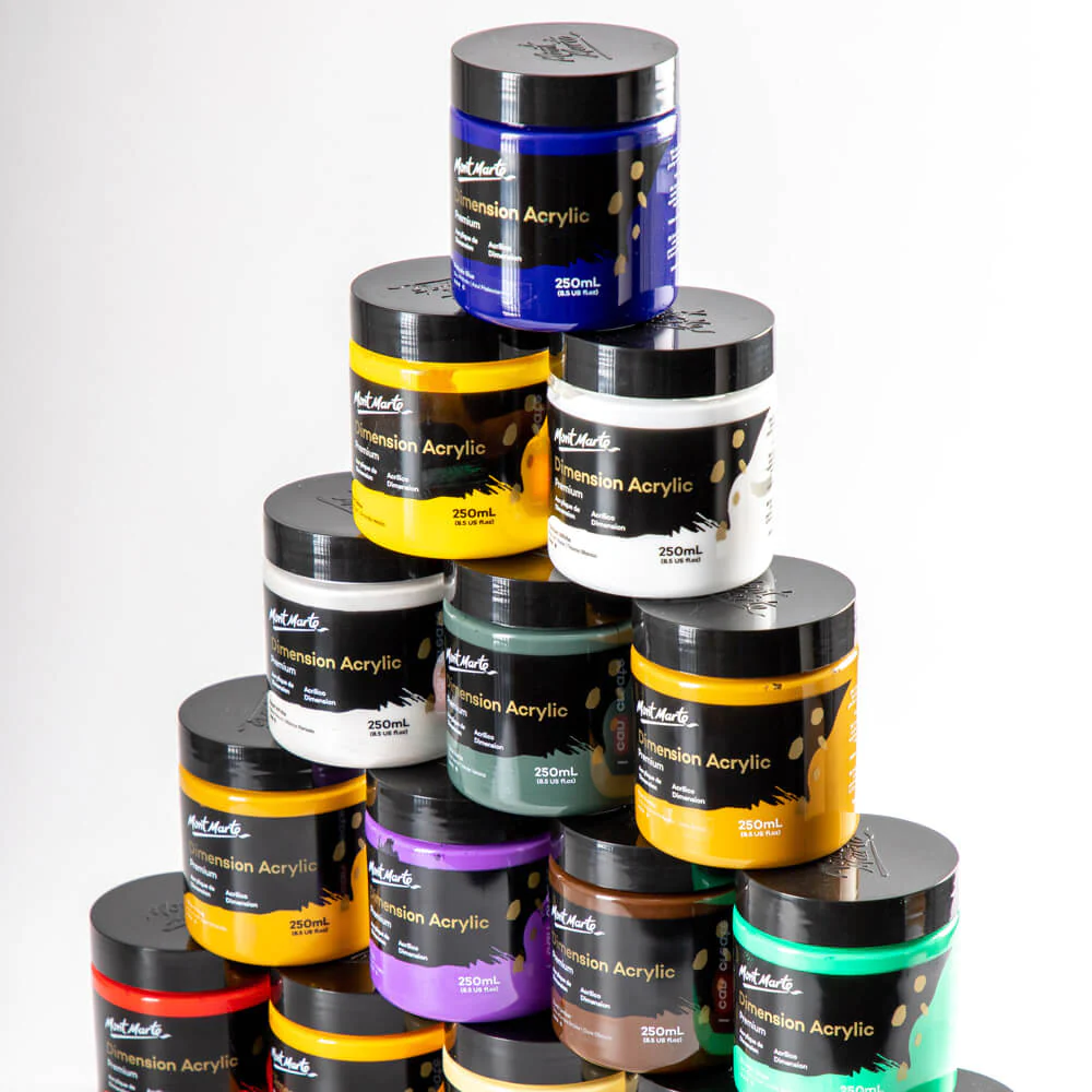 Mont Marte Dimension Acrylic Colour 250ml Titanium White image 5