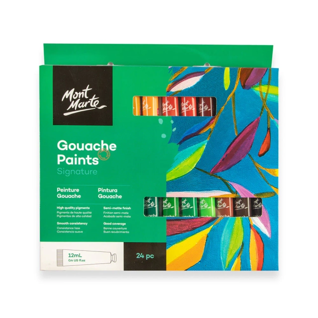 Mont Marte Gouache Paints 24pc x 12ml image 2