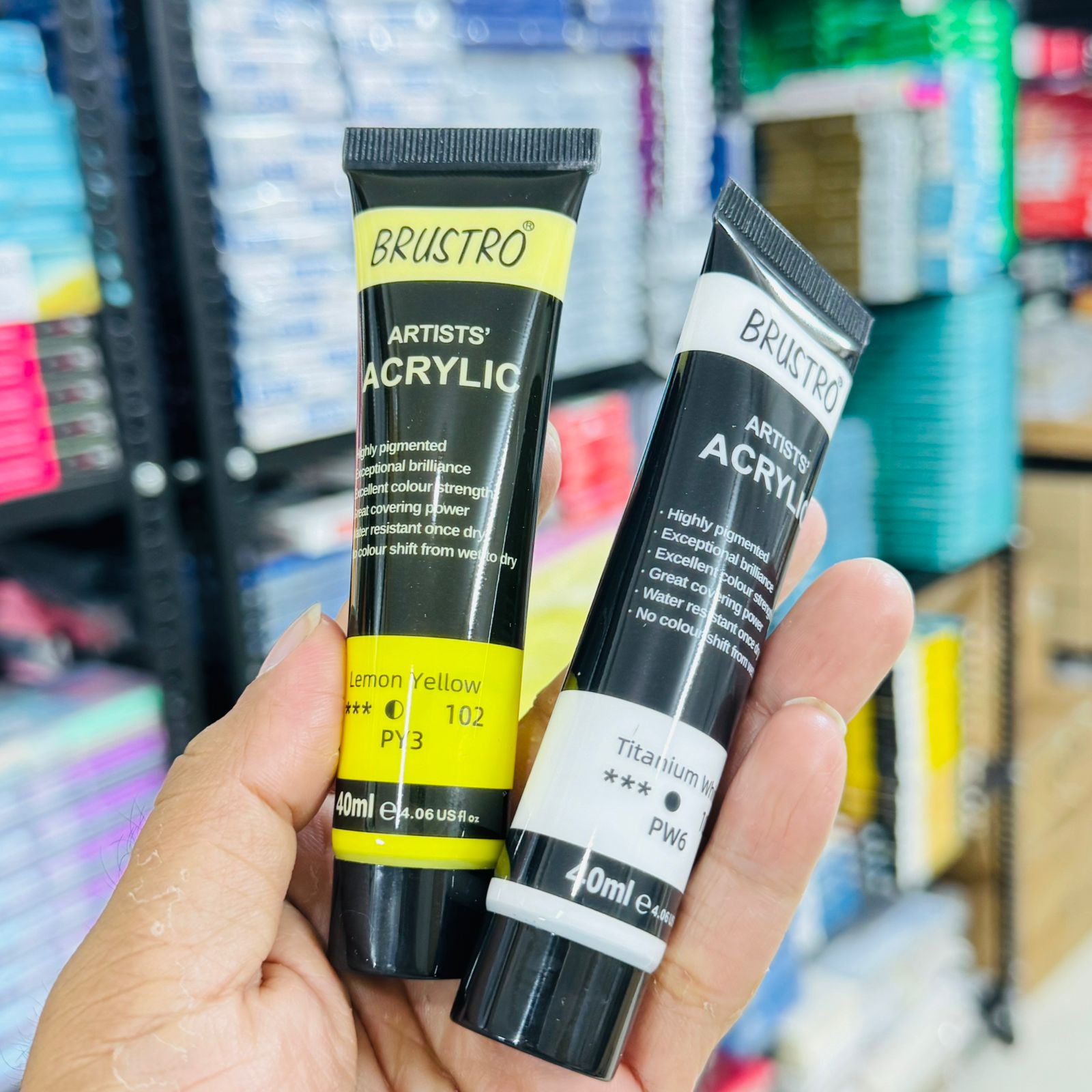 Brustro Artists Acrylic Colour Set 40ml x24pc image 4