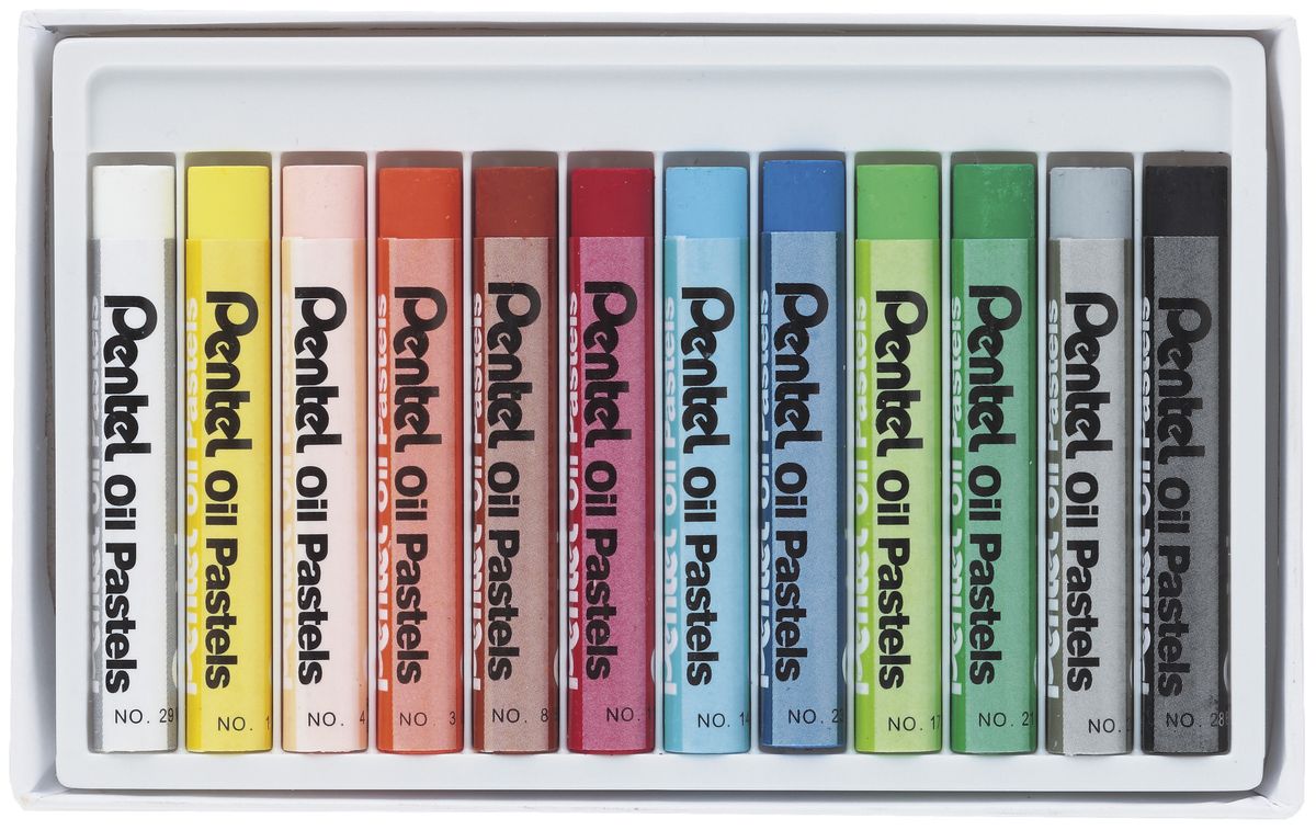 Pentel Artist Oil Pastel 12 Color Set - PHN-12ASE image 3