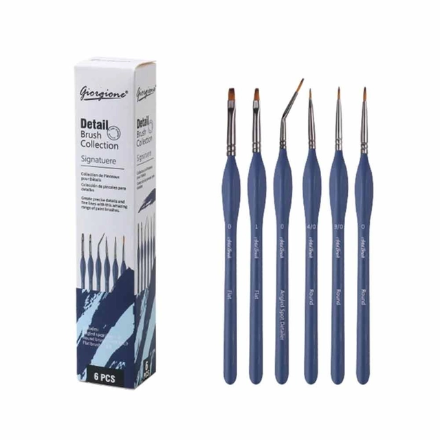 Giorgione Mini Detail Brush Set 6pc G-MX06-1 image 4
