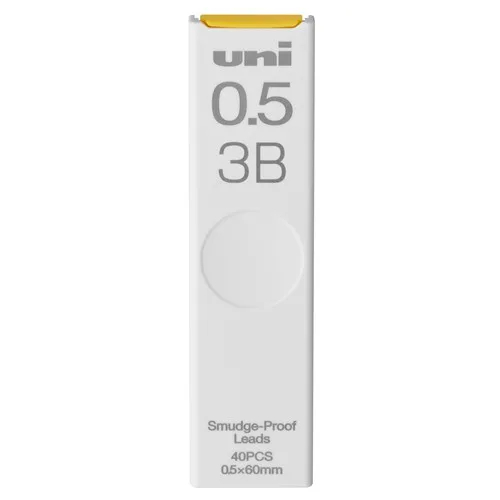 Mitsubishi Pencil Uni Mechanical Pencil Lead 0.5mm 3B (40 leads)