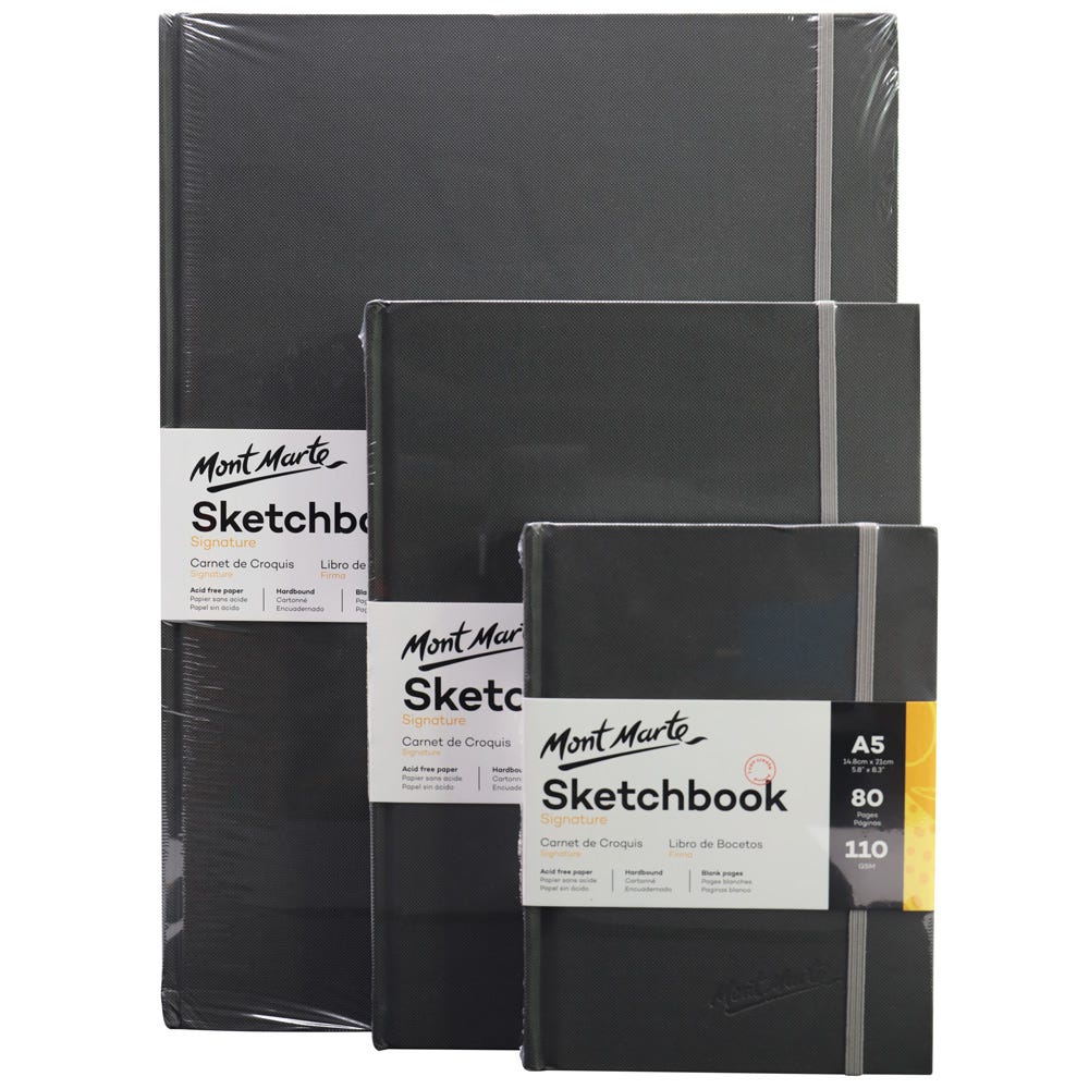 Mont Marte Hardbound Sketch Book 110gsm A5 image 2