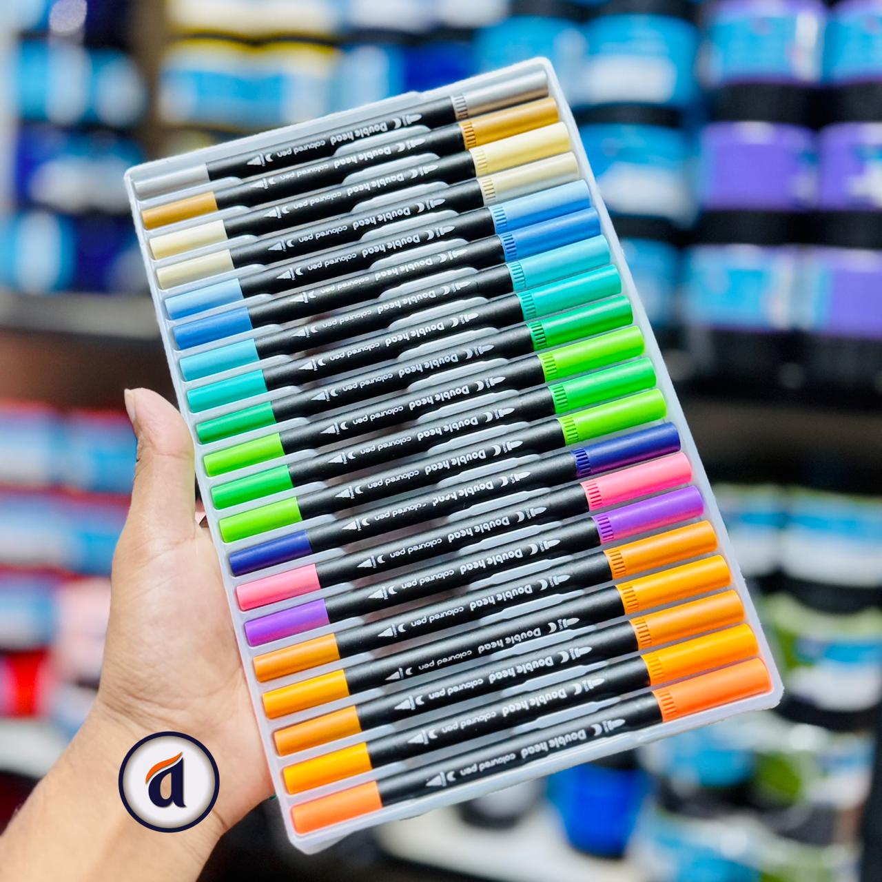 China Dual Tip Brush Pens 60pc image 4