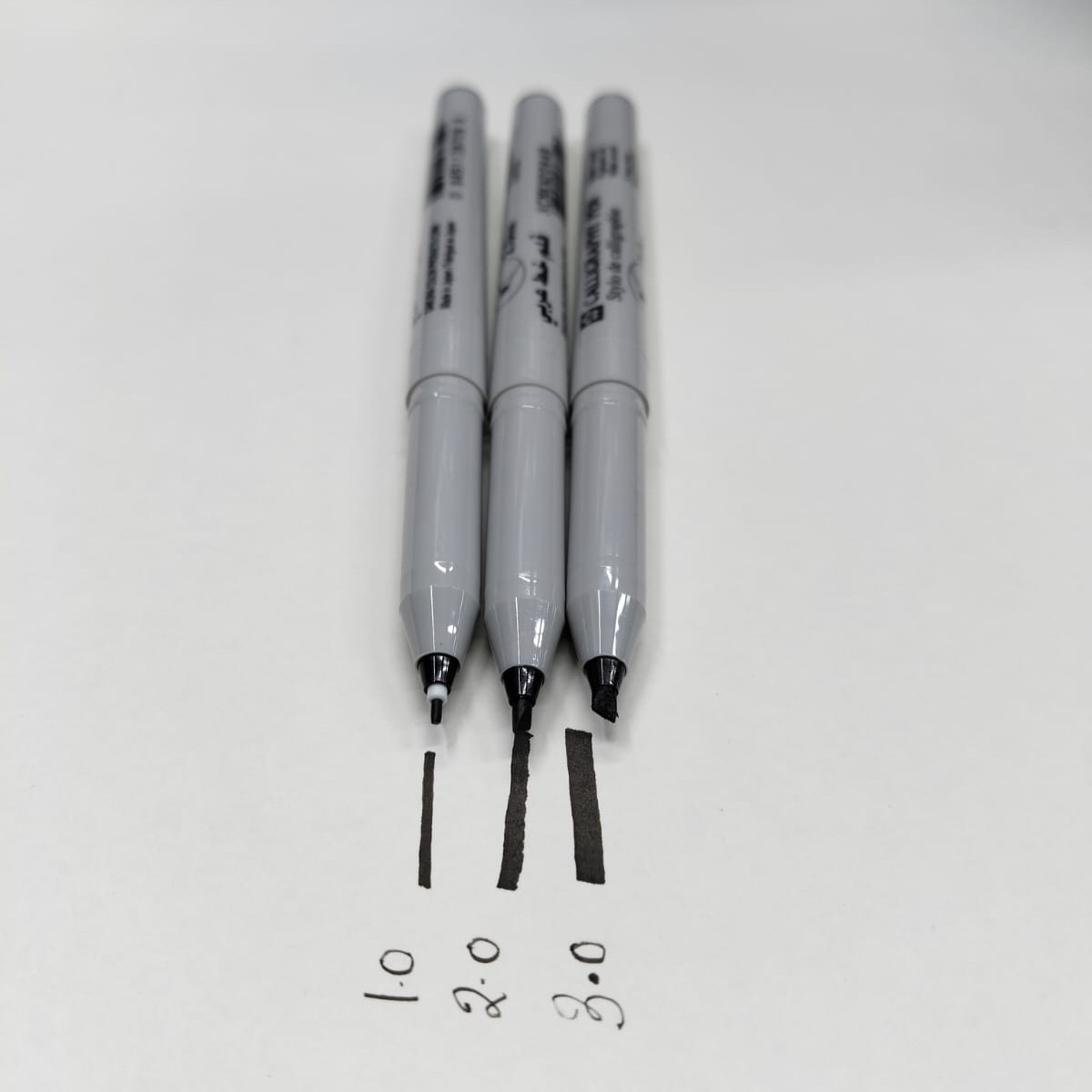 Sakura Calligraphy Pens Black Pack of 3 (1mm, 2mm, 3mm) image 4