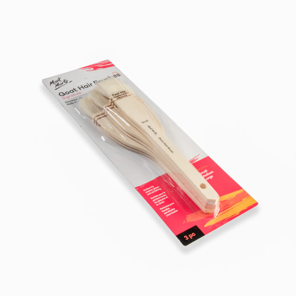 Mont Marte Goat Hair Brush Set 3pce image 5