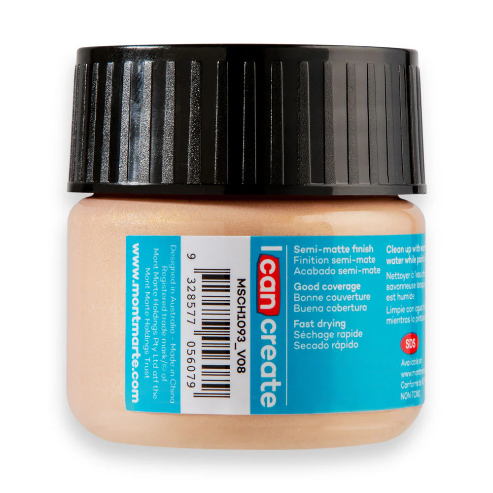 Mont Marte Acrylic Colour Paint 100ml Rose Gold image 3