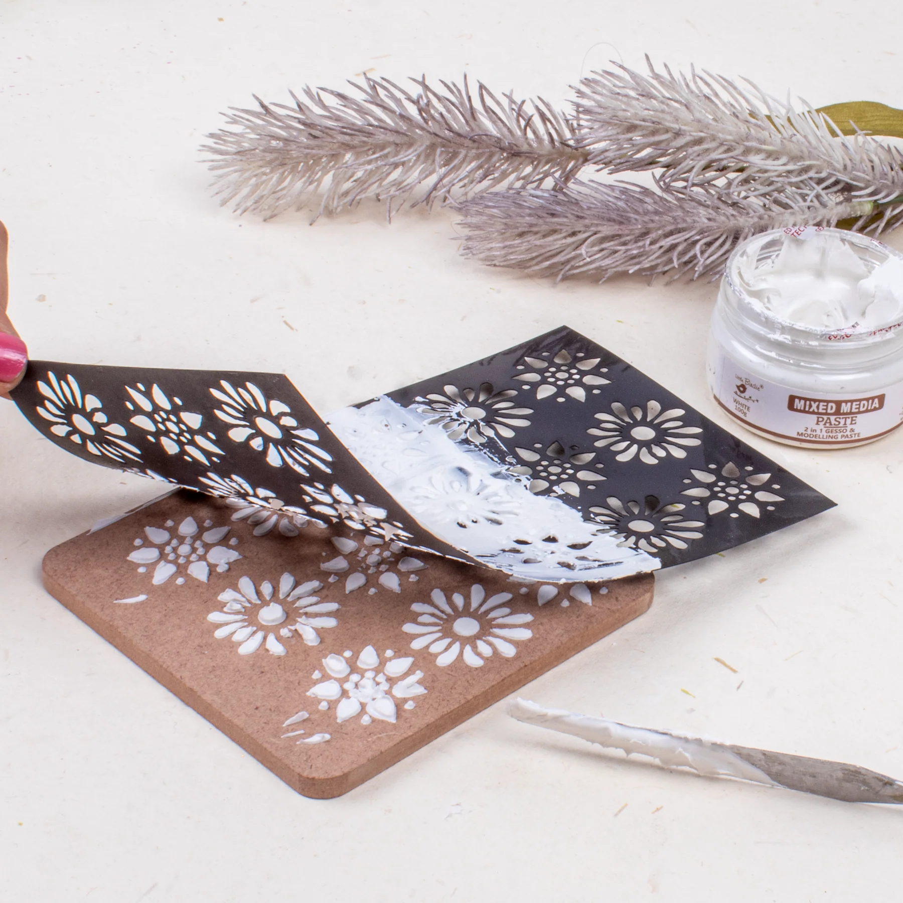 Little Birdie- Mixed Media Paste 2 in 1 Gesso Modelling Paste 100ml image 5