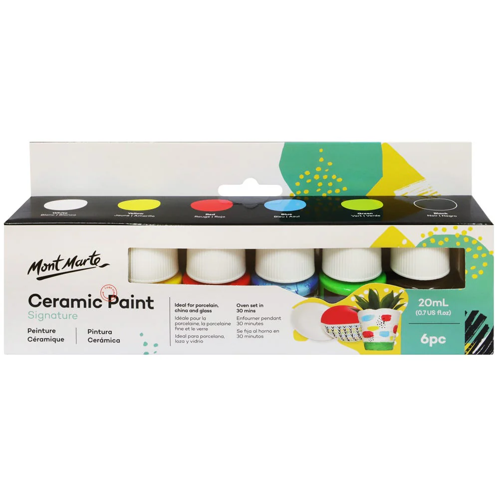 Mont Marte Ceramic Paint 6pc x 20ml image 2