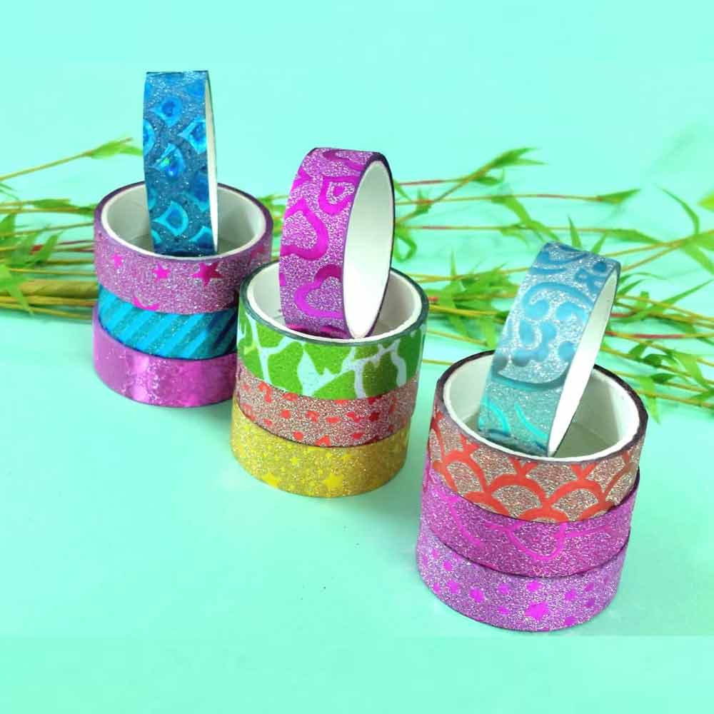 Washi Tape Glitter 10 Pcs Set image 2