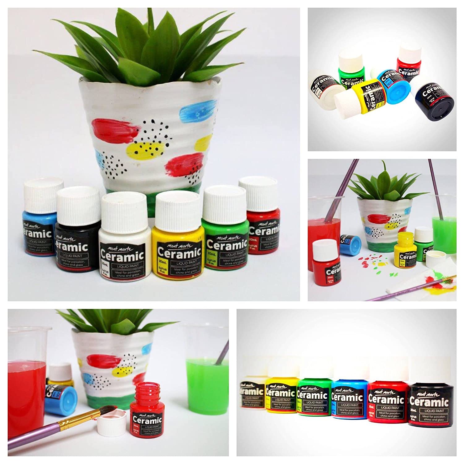 Mont Marte Ceramic Paint 6pc x 20ml image 3