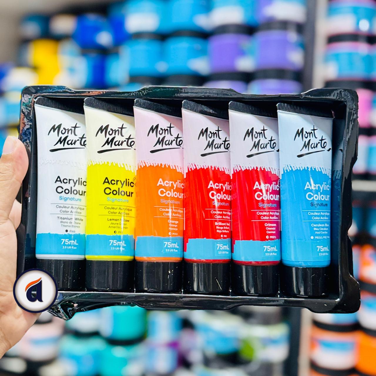 Mont Marte Acrylic Colour Paint Set 12pc x 75ml image 4