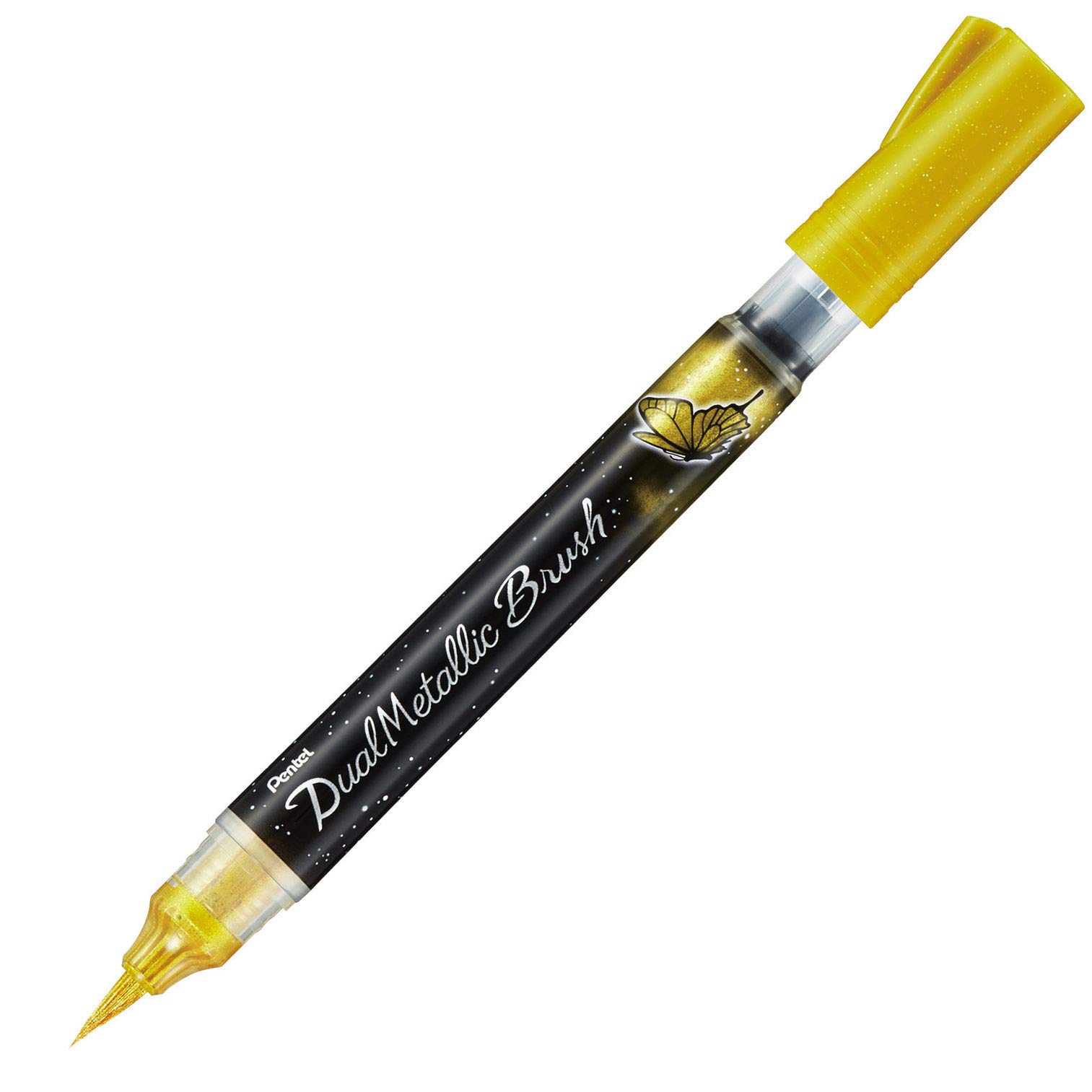 Dual Metallic Brush Pen -Gold - XGFH-DXX	 image 2