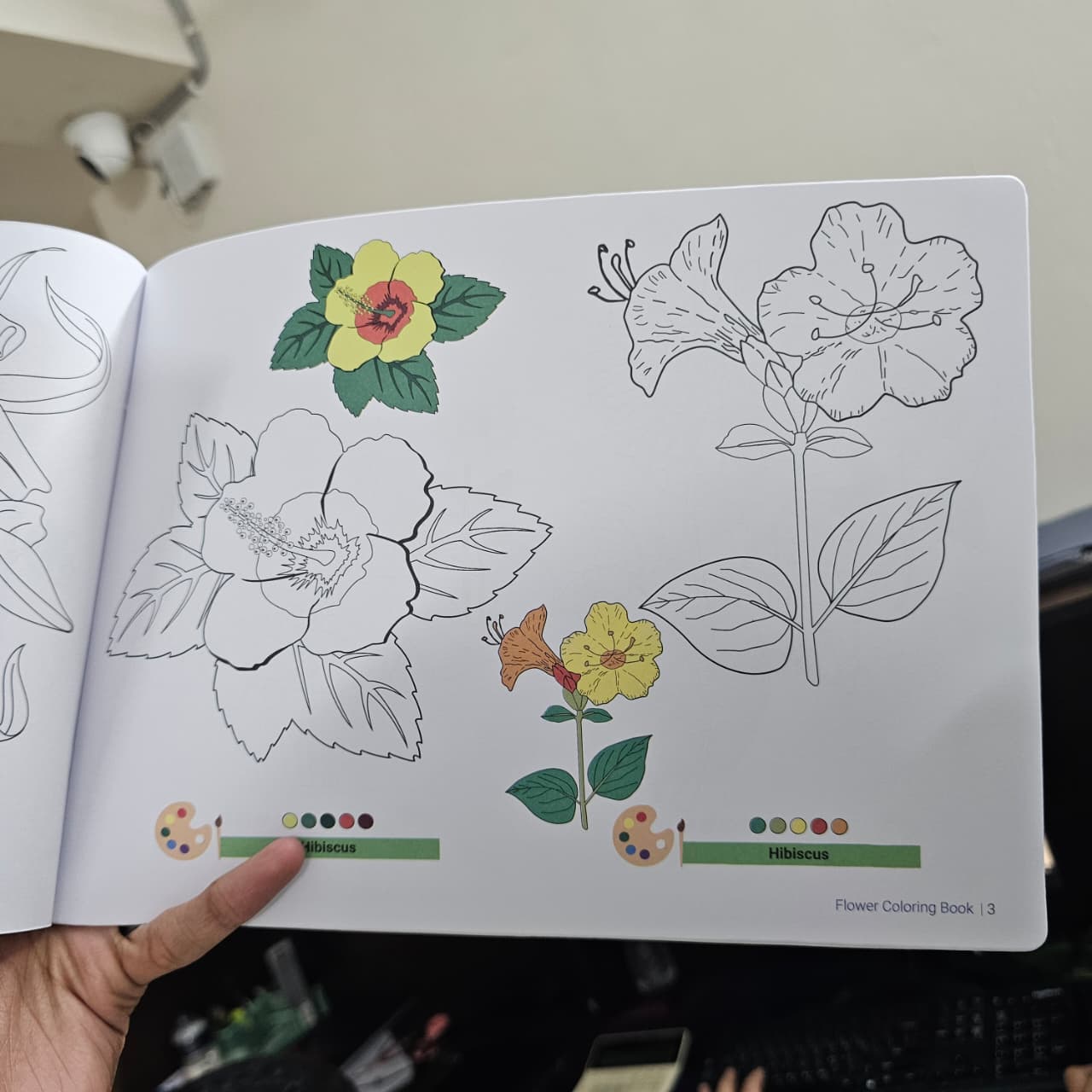 Coloring Drawing Book Flower image 3