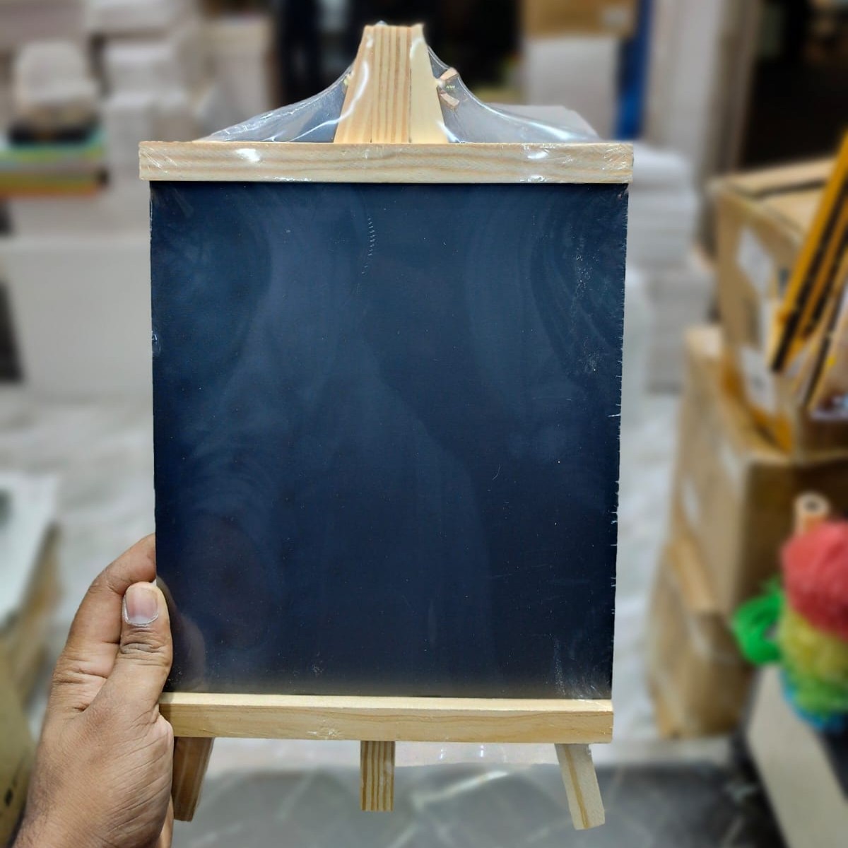 Black Board Easjel With Canvas image 8