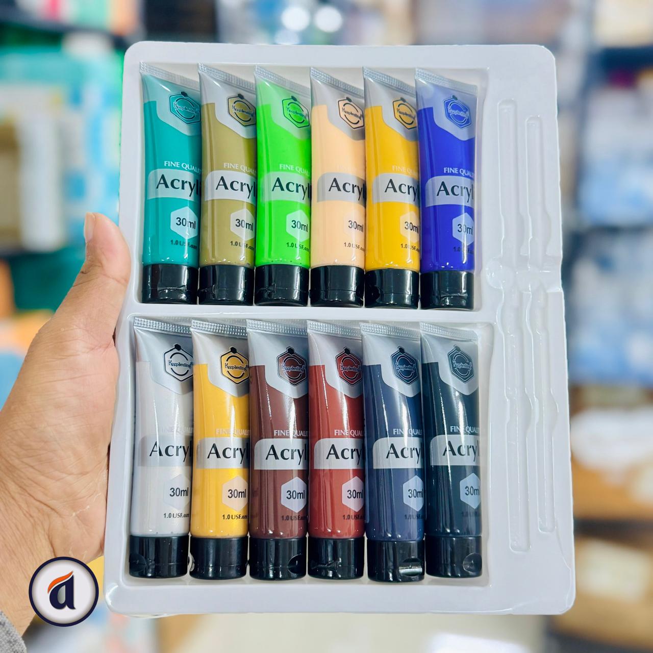 Keep Smiling Acrylic Paint Set 30ml 24 Pcs image 3