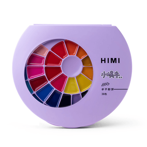 Himi Solid Watercolor Painting Set 38 color (Purple) image 1