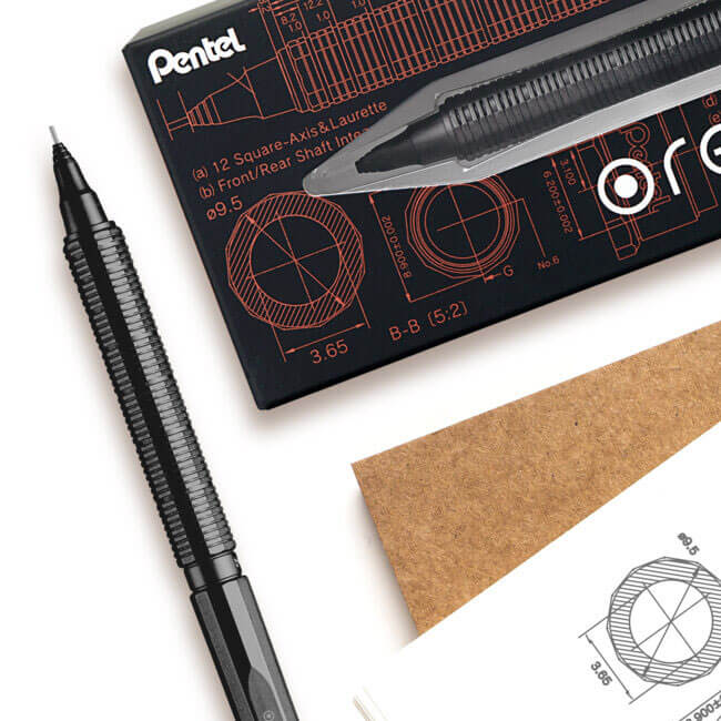 Pentel Orenz NERO MECHANICAL Pencil 0.5mm - PP3005-A image 3