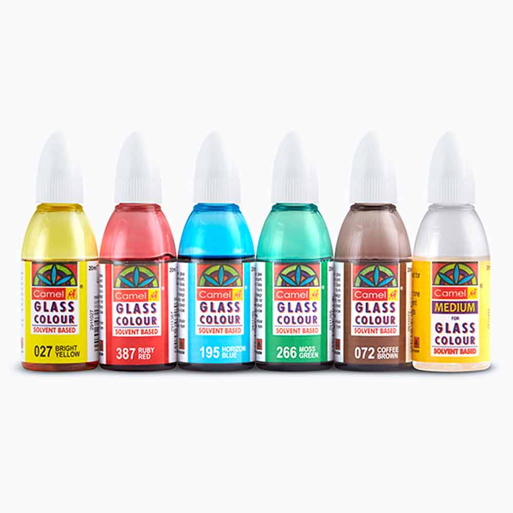Camel Solvent Based Glass Colour 20ml Each image 2