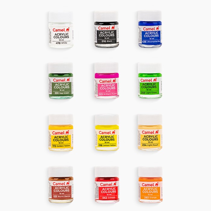 Camel Acrylic Colours 15ml 10 Shades image 4