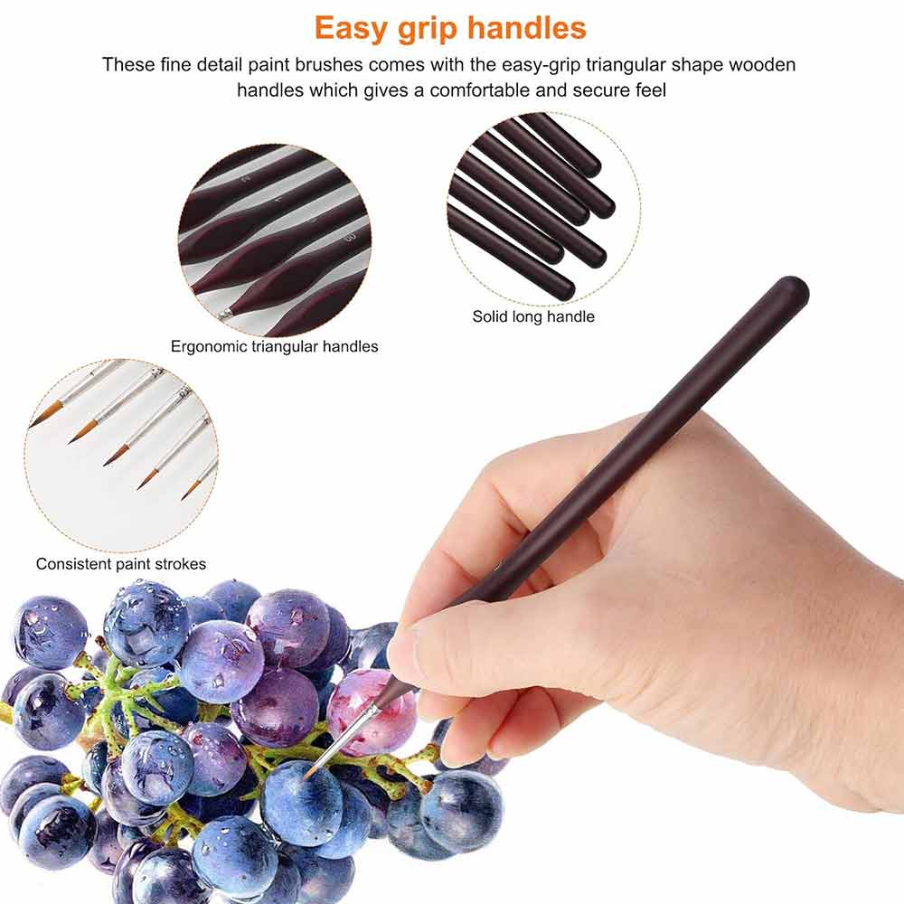 Giorgione Single Detail Liner Brush Size: 0, 00, 000, 2, 4, 6 image 4