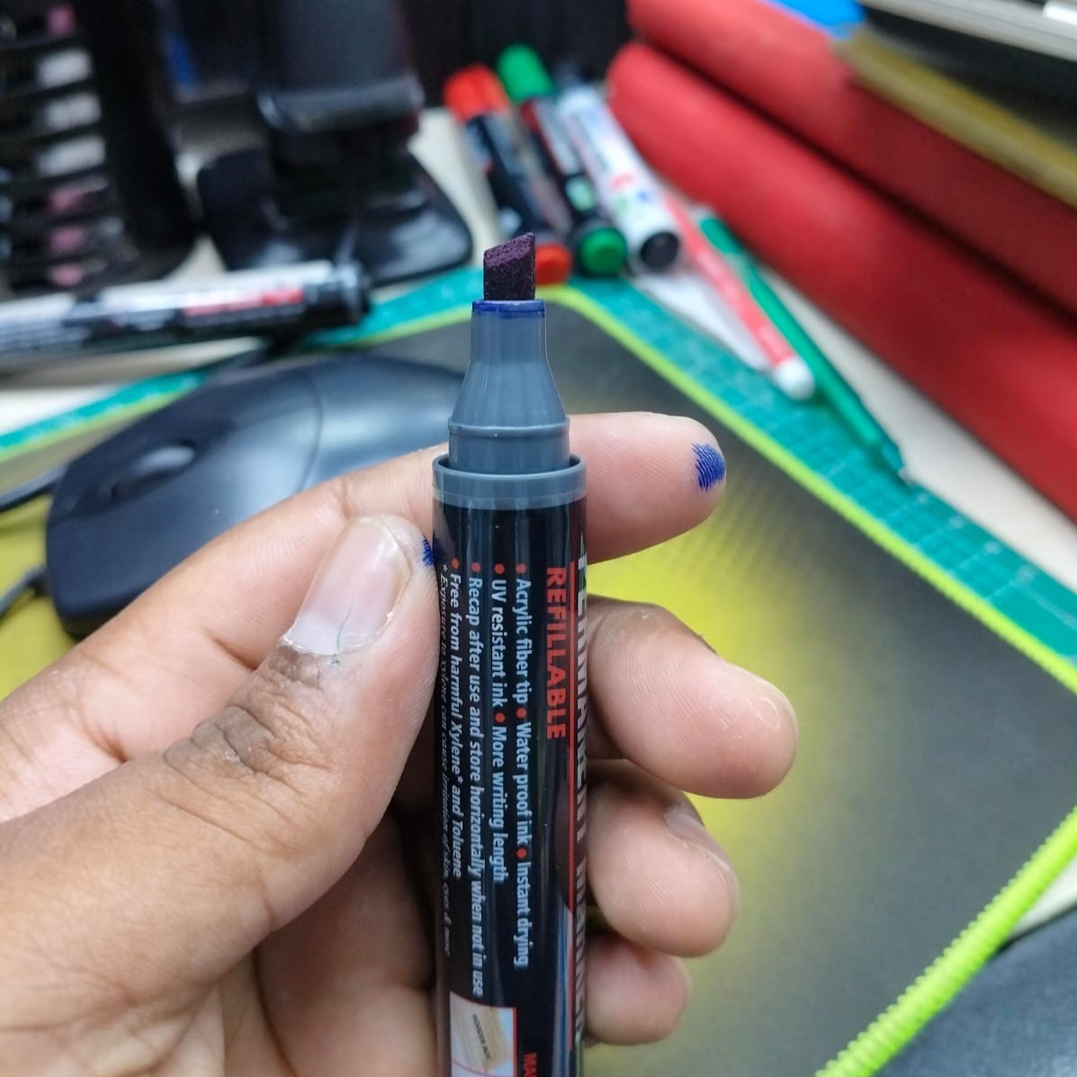 Artline Calligraphy Permanent Marker Flat image 6