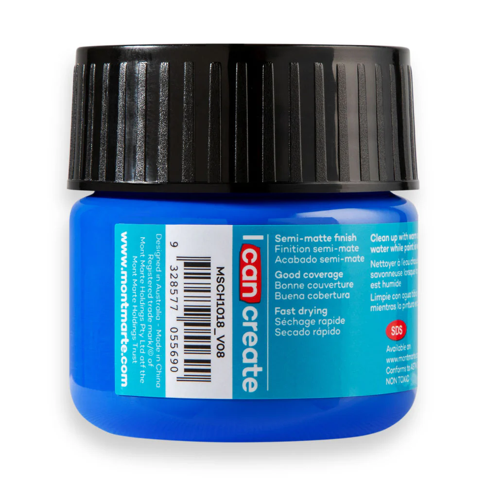 Mont Marte Acrylic Colour Paint 100ml Cobalt Blue image 3