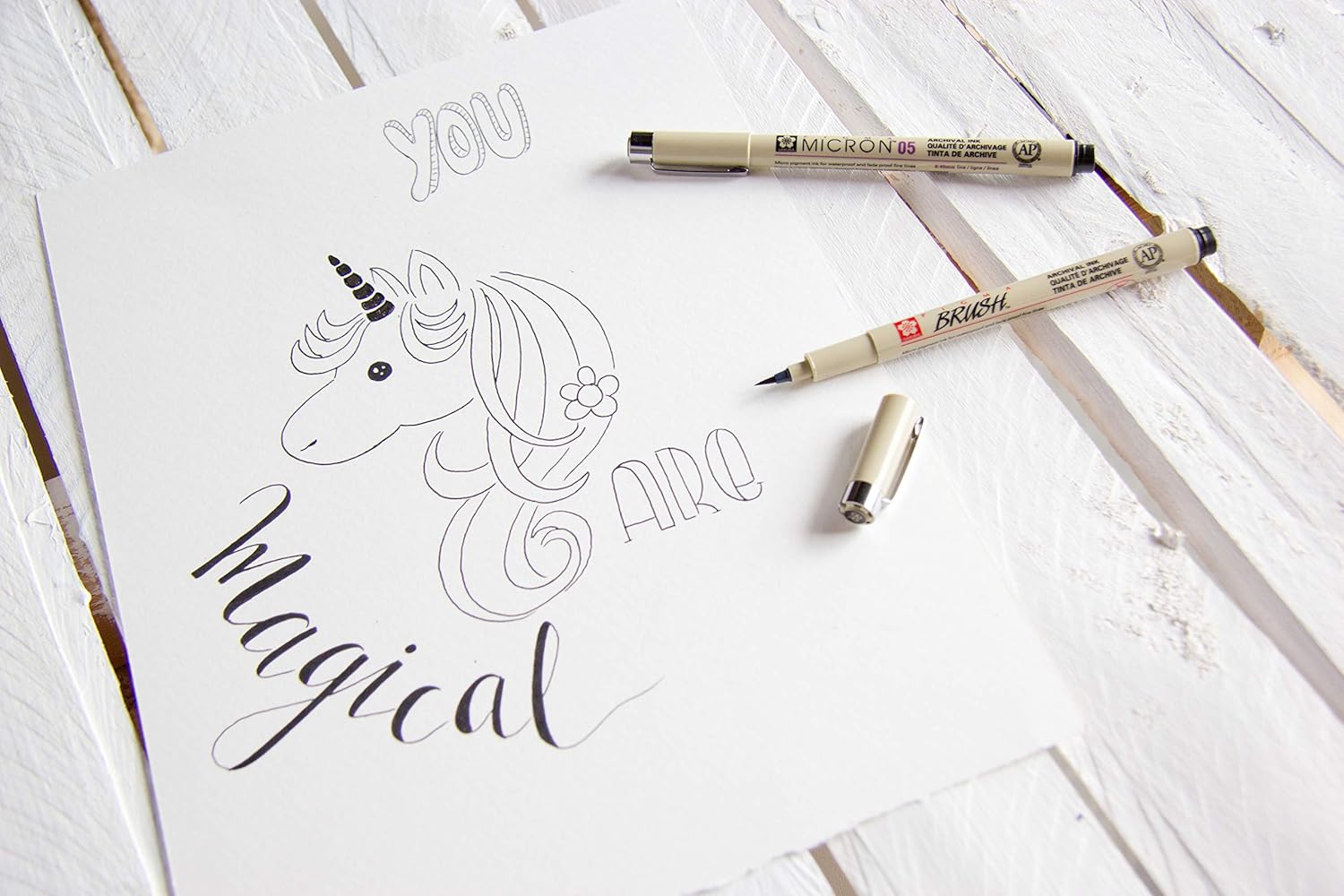 Original PIGMA MICRON RAPIDOGRAPH PEN Single Brush Pen image 2