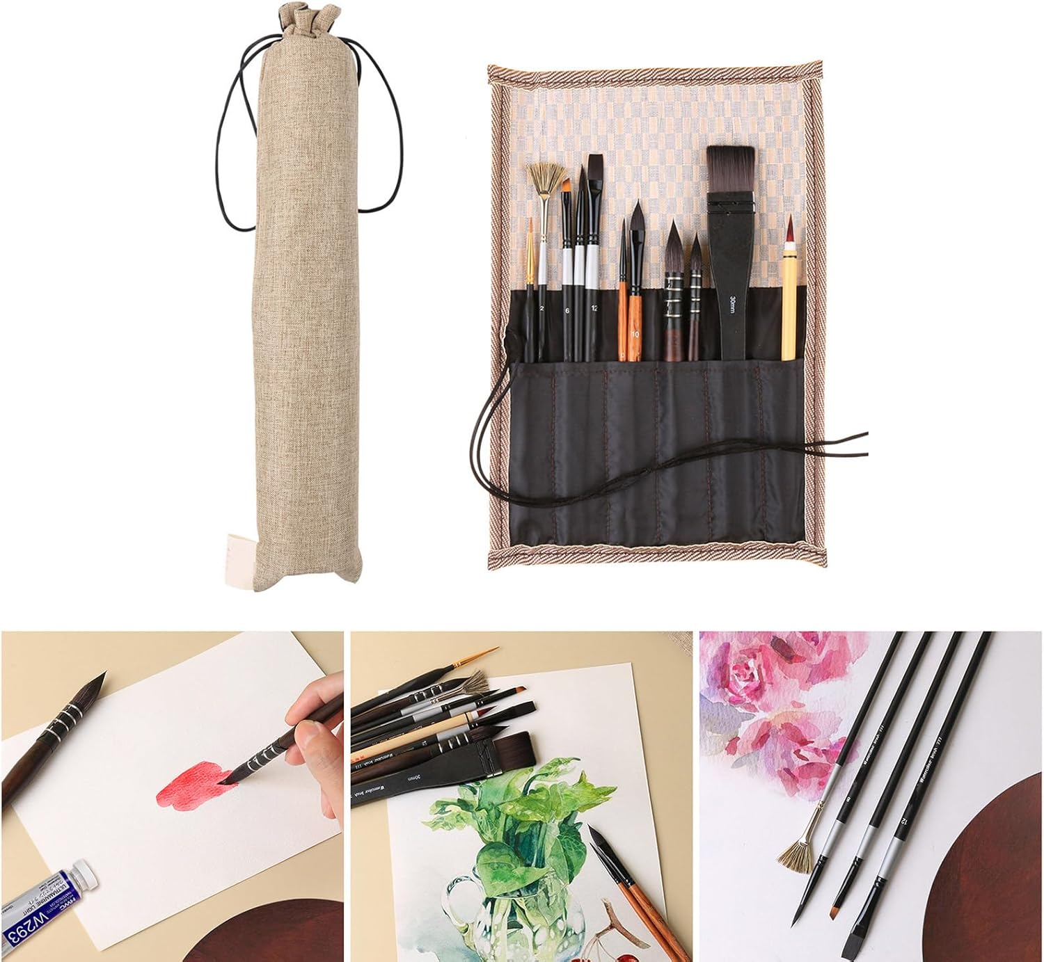 Giorgione Mixed natural Squirrel Brush Set G-777 image 3